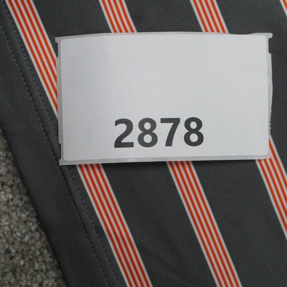 Callaway Polo Shirt Mens 2XL XXL Gray/Orange Striped Opti-Dri S/S Stretch Golf - Picture 12 of 12
